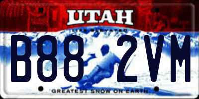 UT license plate B882VM