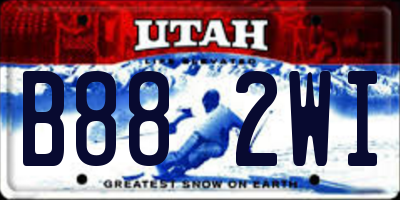 UT license plate B882WI