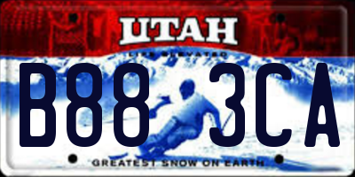 UT license plate B883CA