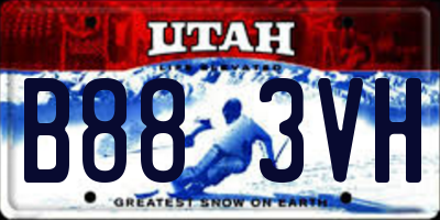 UT license plate B883VH