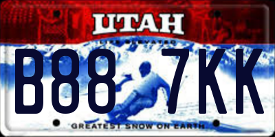 UT license plate B887KK