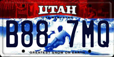 UT license plate B887MQ
