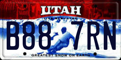 UT license plate B887RN