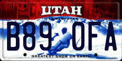 UT license plate B890FA