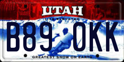 UT license plate B890KK