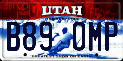 UT license plate B890MP