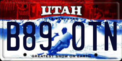 UT license plate B890TN