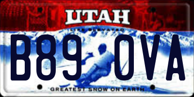 UT license plate B890VA