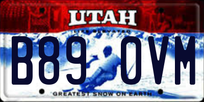 UT license plate B890VM