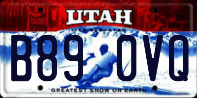 UT license plate B890VQ
