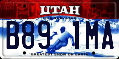 UT license plate B891MA