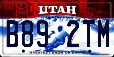 UT license plate B892TM