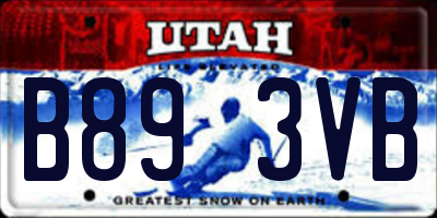 UT license plate B893VB