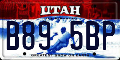 UT license plate B895BP