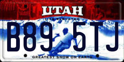 UT license plate B895TJ