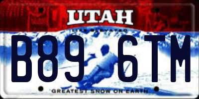 UT license plate B896TM