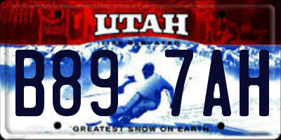 UT license plate B897AH