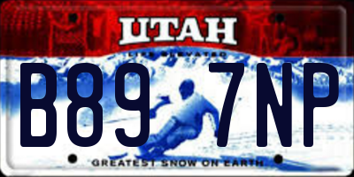 UT license plate B897NP