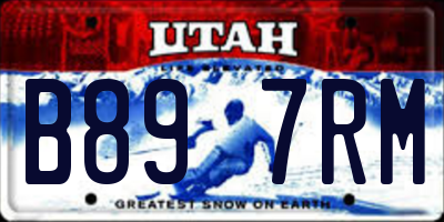 UT license plate B897RM