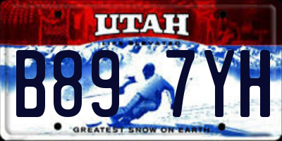 UT license plate B897YH
