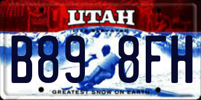 UT license plate B898FH