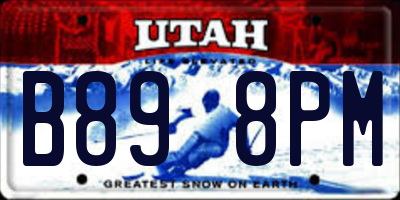 UT license plate B898PM