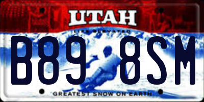UT license plate B898SM