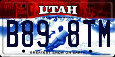 UT license plate B898TM