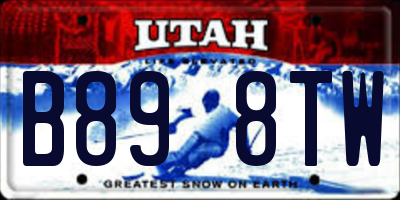 UT license plate B898TW