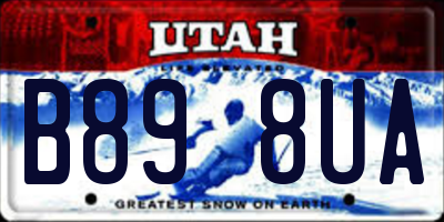 UT license plate B898UA
