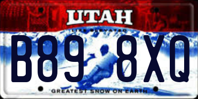 UT license plate B898XQ