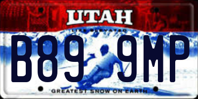 UT license plate B899MP