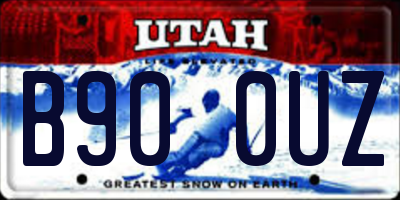 UT license plate B900UZ