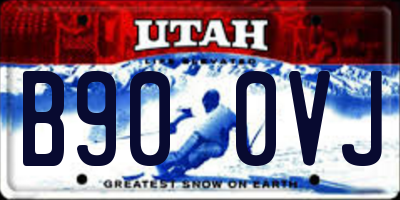 UT license plate B900VJ
