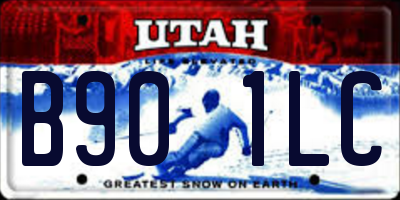 UT license plate B901LC