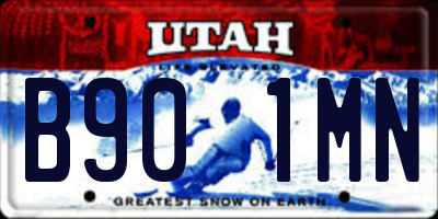 UT license plate B901MN