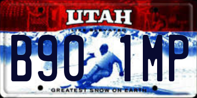 UT license plate B901MP