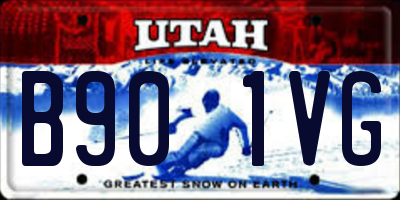 UT license plate B901VG