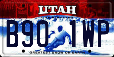 UT license plate B901WP