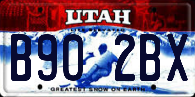 UT license plate B902BX