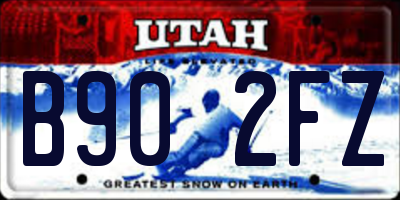 UT license plate B902FZ