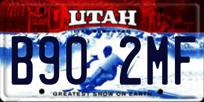 UT license plate B902MF
