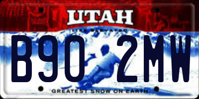 UT license plate B902MW