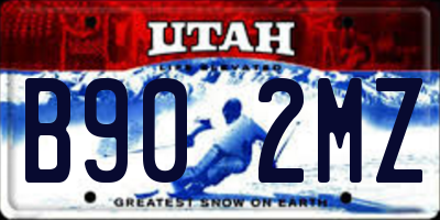 UT license plate B902MZ