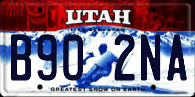 UT license plate B902NA
