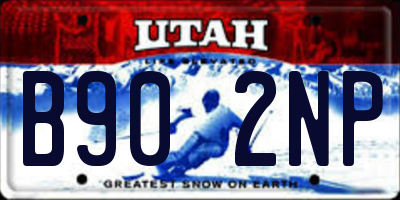 UT license plate B902NP