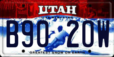 UT license plate B902OW