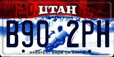 UT license plate B902PH