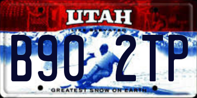 UT license plate B902TP