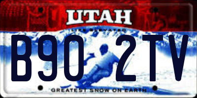 UT license plate B902TV